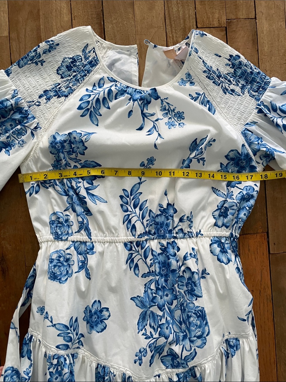 NWT Rachel Parcell floral tiered dress with ruffle sleeves- Medium - Picture 13 of 15